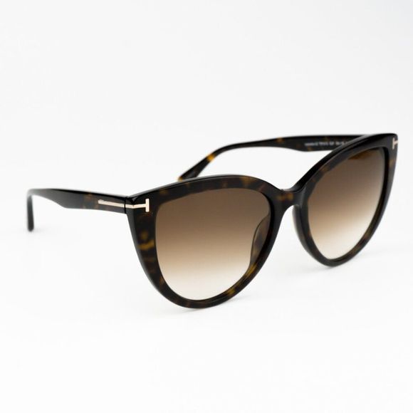 NEW Tom Ford FT0915/S ISABELLA 52F Havana Brown Gradient Cat Eye Women Sunglasse - Picture 6 of 11